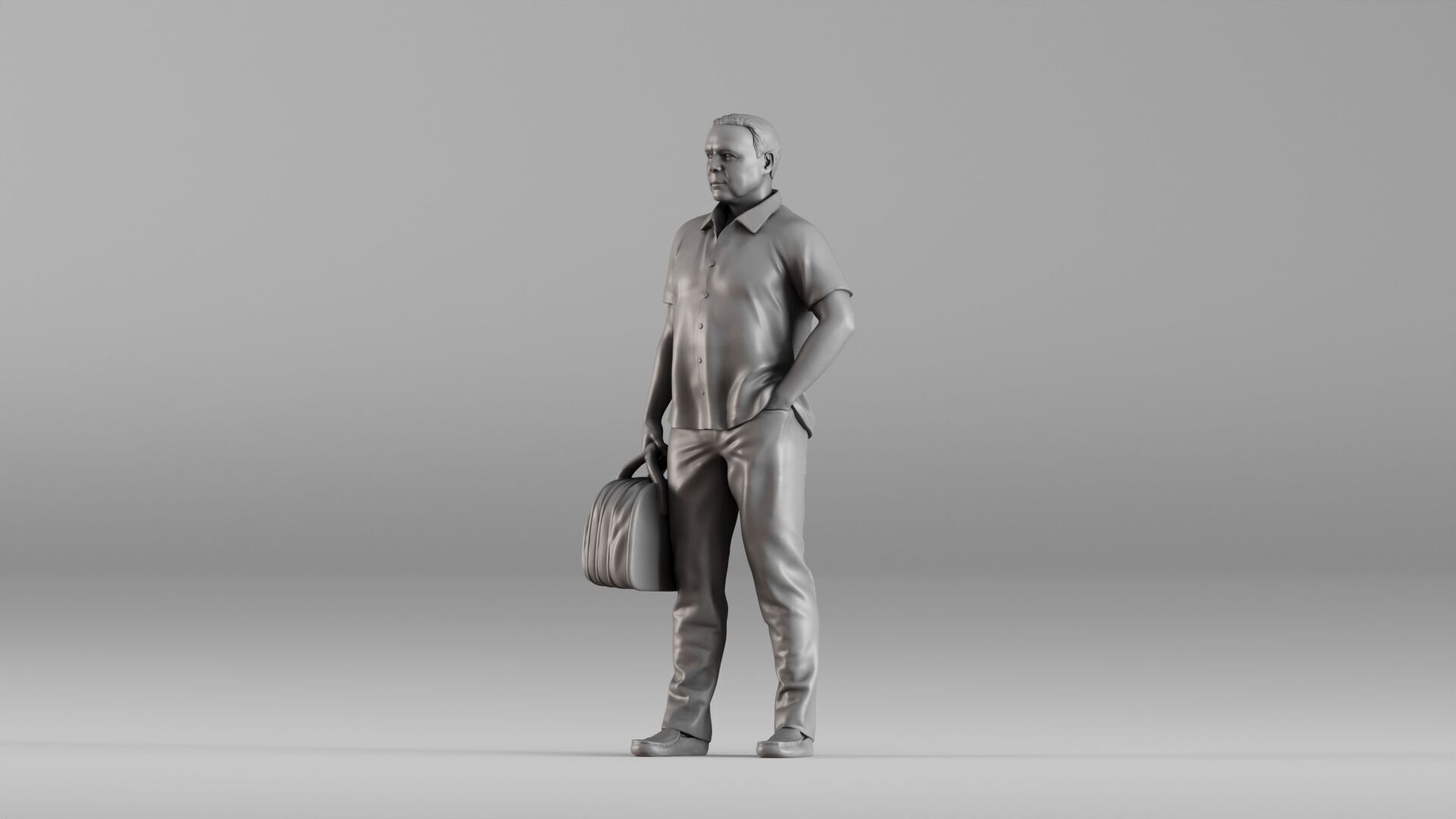 001606 Casual Man with Travel Bag 3D print model_17