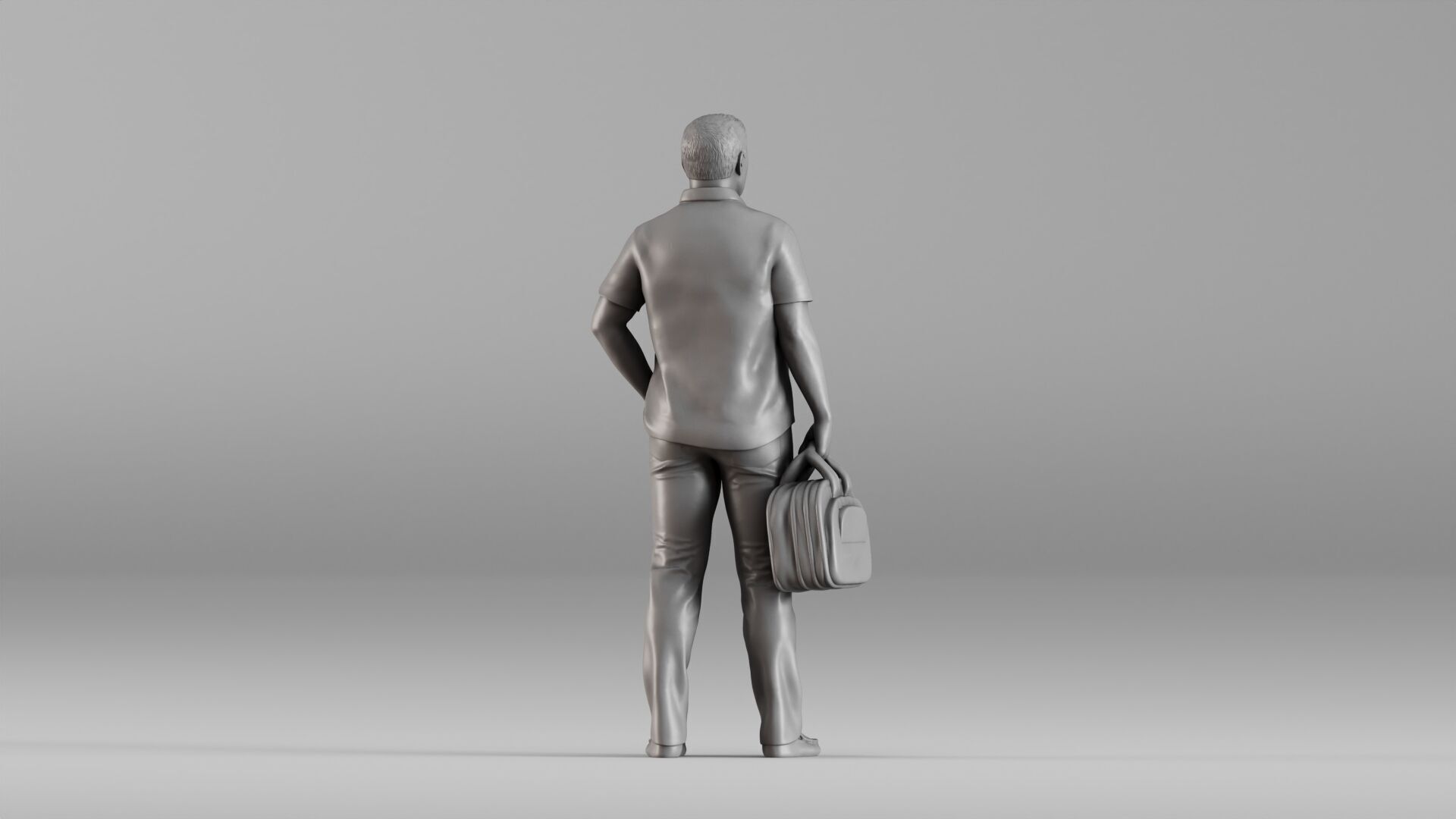 001606 Casual Man with Travel Bag 3D print model_10