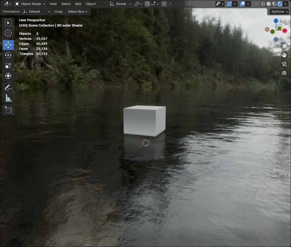 Realistic Water Shader in Blender 3D model_3