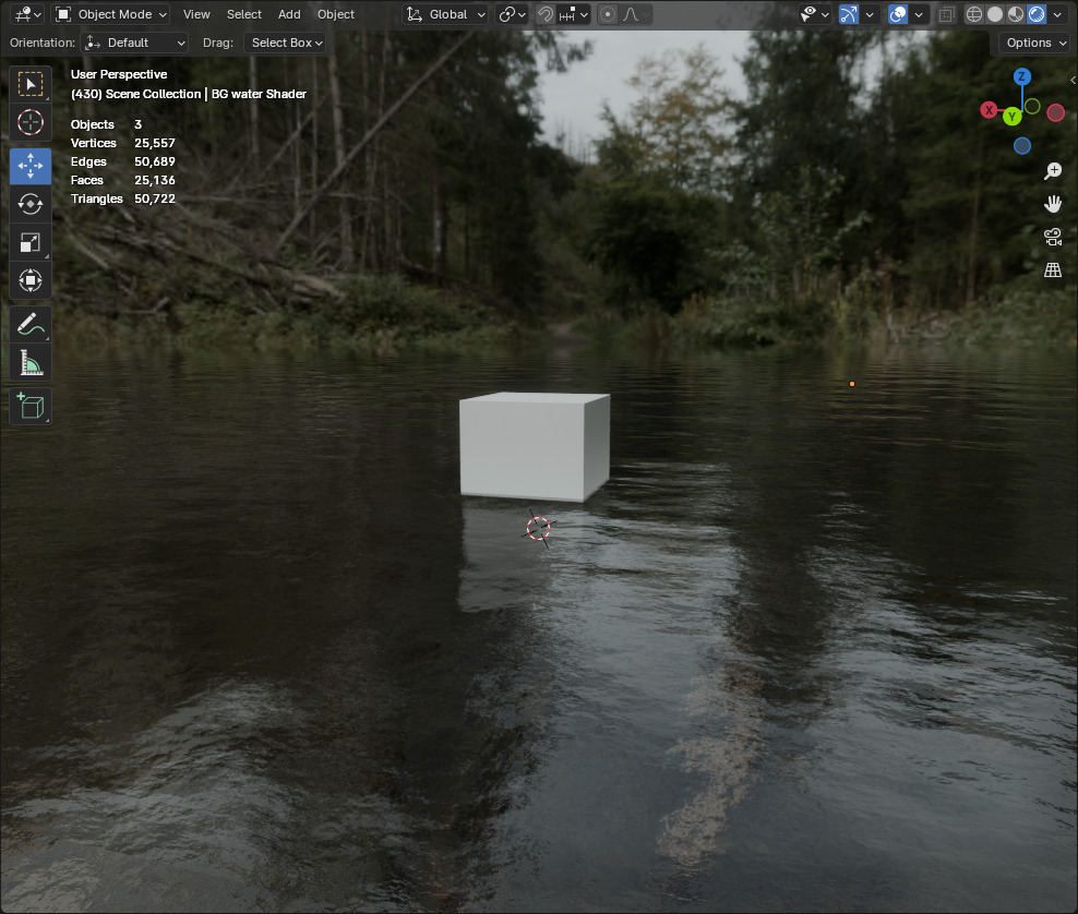 Realistic Water Shader in Blender 3D model_4