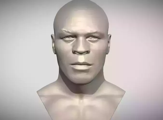 Mike Tyson bust 3D print model