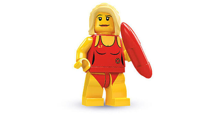 3D print minifigure - 8684-8 Life Guard 3D print model