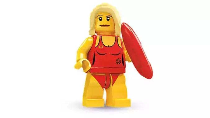 3D print minifigure - 8684-8 Life Guard 3D print model