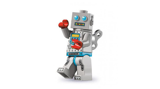 3D print minifigure - 8827-7 Clockwork Robot 3D print model