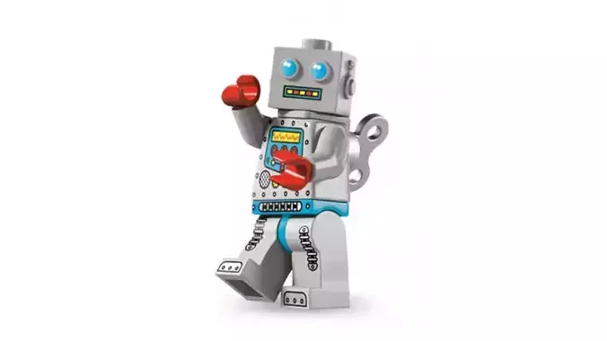 3D print minifigure - 8827-7 Clockwork Robot