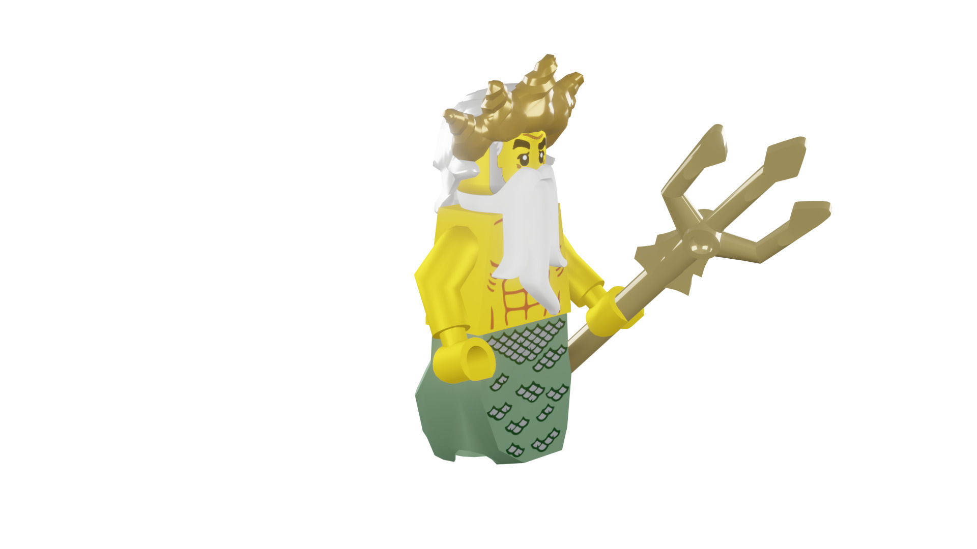 3D print minifigure - 8831-5 Ocean King 3D print model_10