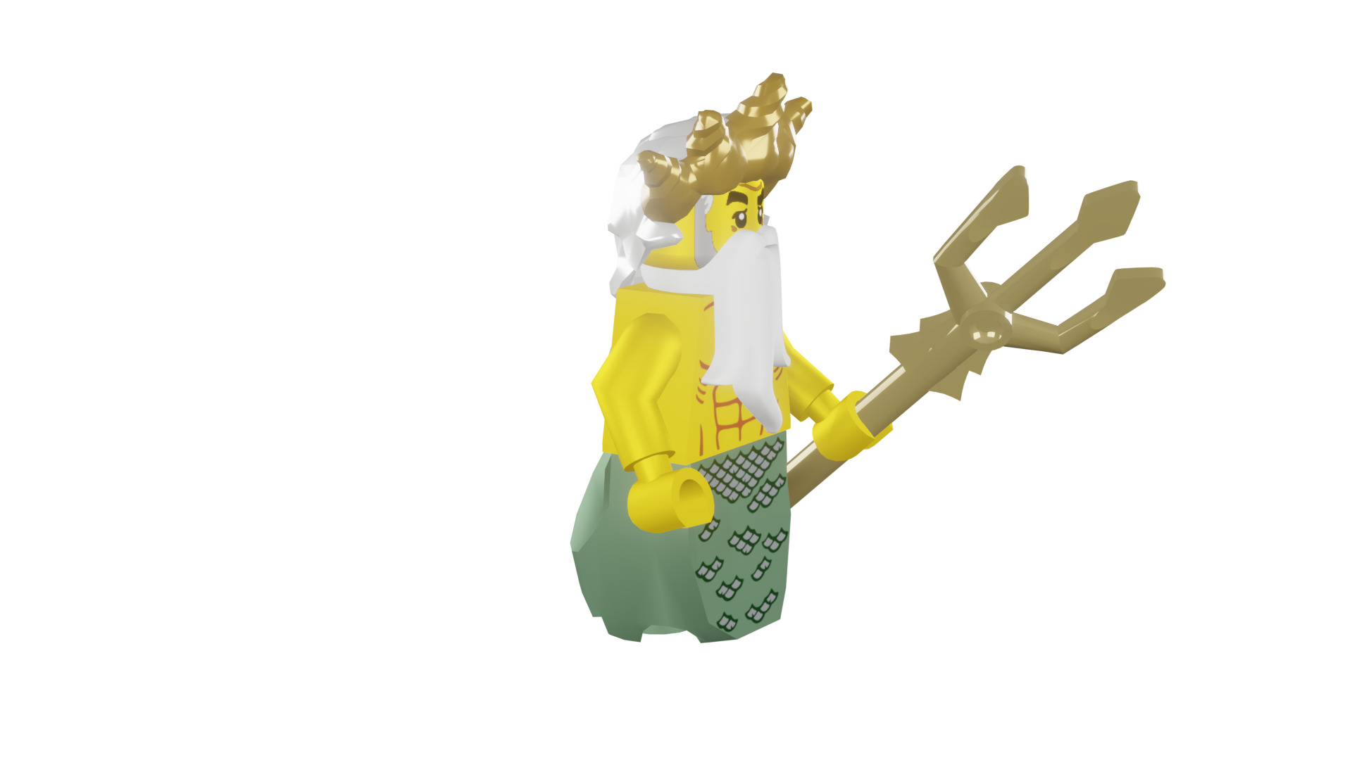 3D print minifigure - 8831-5 Ocean King 3D print model_11