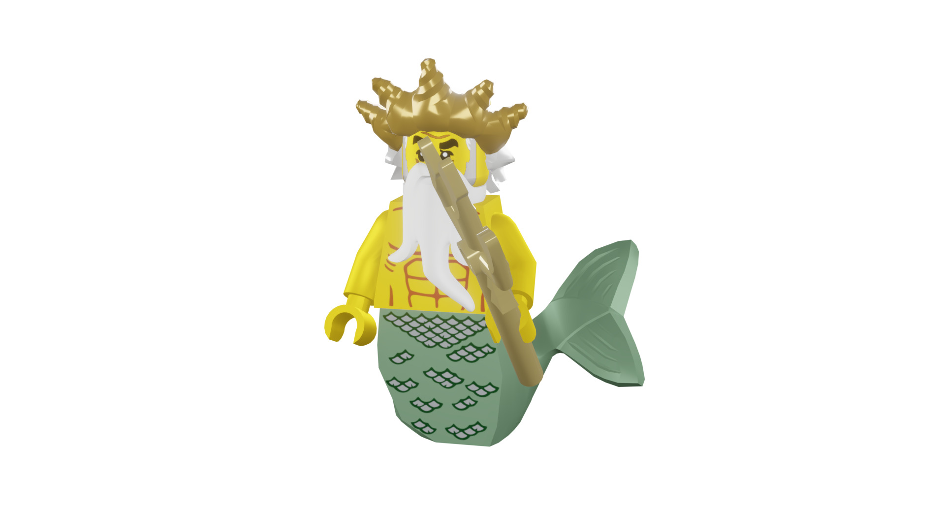 3D print minifigure - 8831-5 Ocean King 3D print model_46