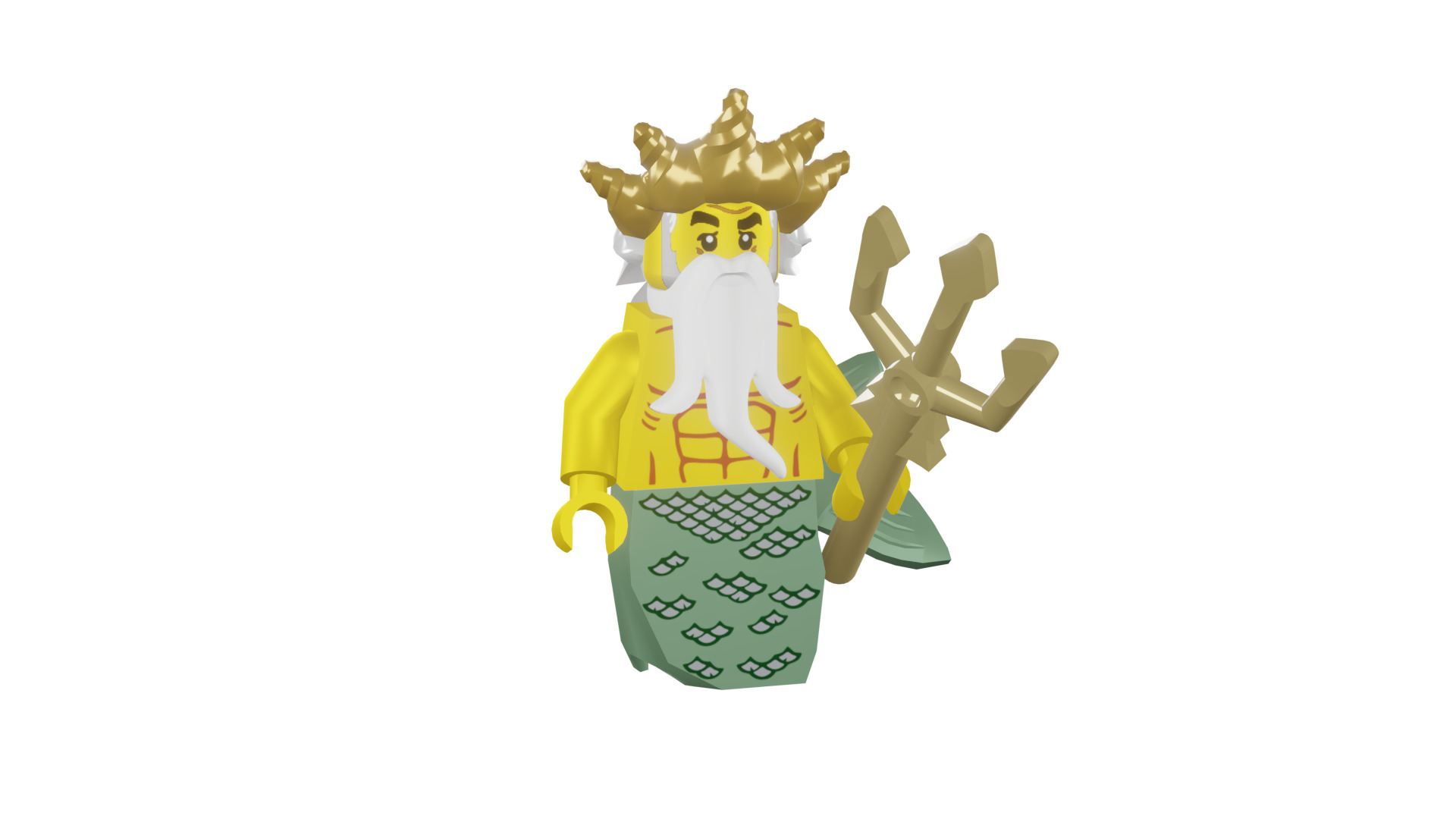 3D print minifigure - 8831-5 Ocean King 3D print model_6