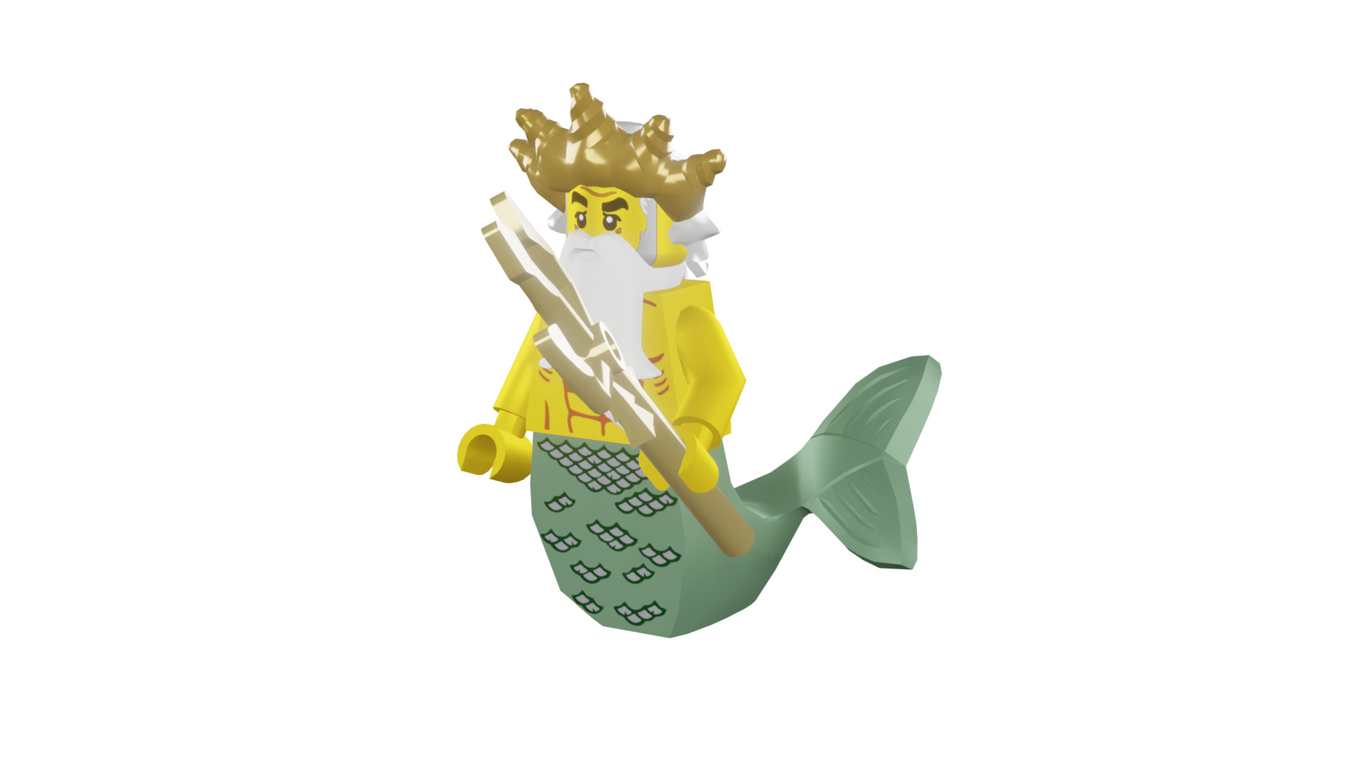 3D print minifigure - 8831-5 Ocean King 3D print model_44