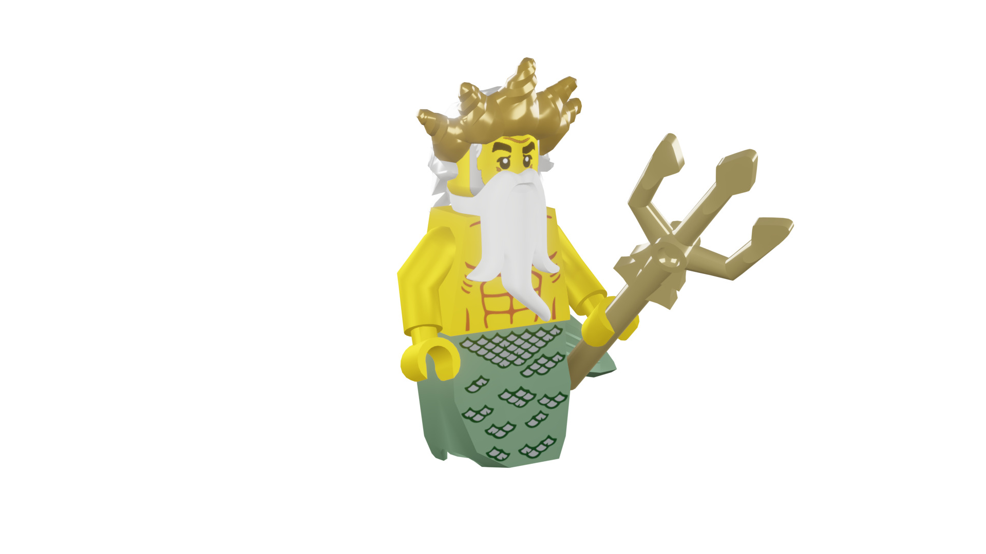 3D print minifigure - 8831-5 Ocean King 3D print model_8