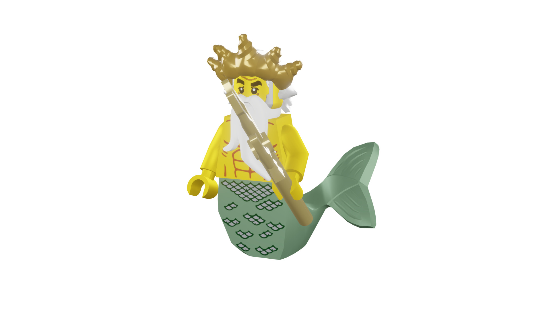 3D print minifigure - 8831-5 Ocean King 3D print model_45