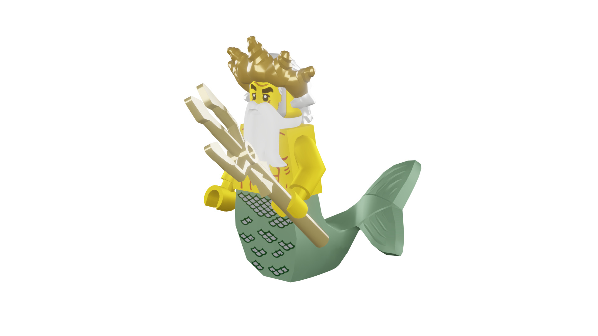 3D print minifigure - 8831-5 Ocean King 3D print model_43