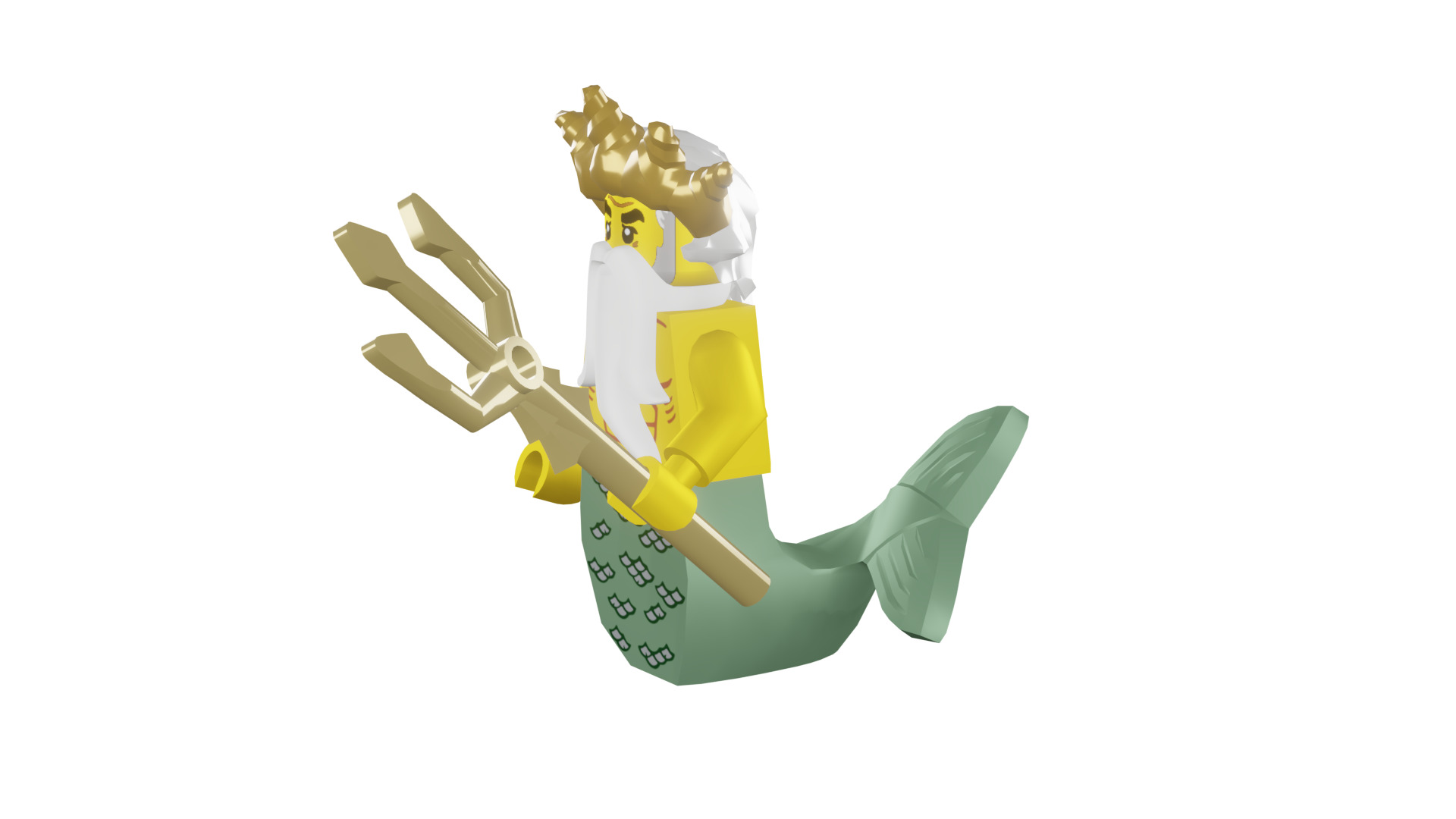 3D print minifigure - 8831-5 Ocean King 3D print model_41