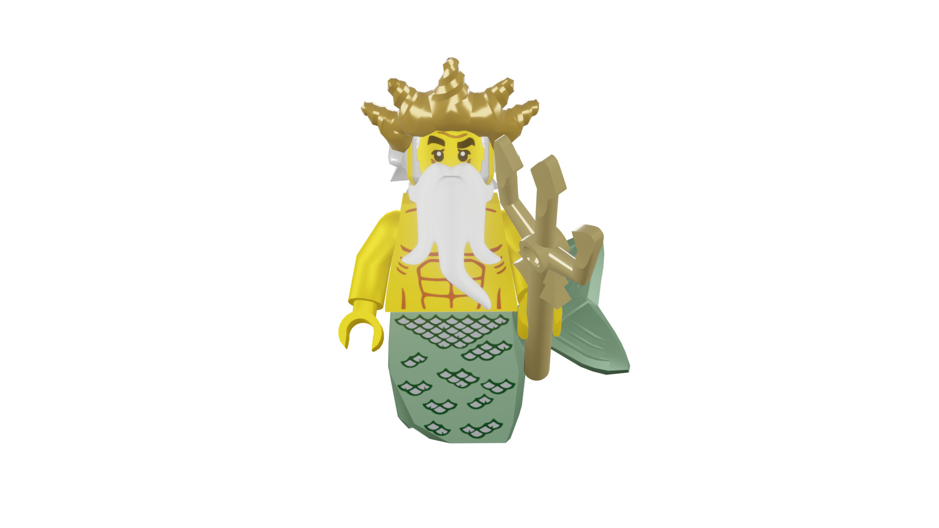3D print minifigure - 8831-5 Ocean King 3D print model_48