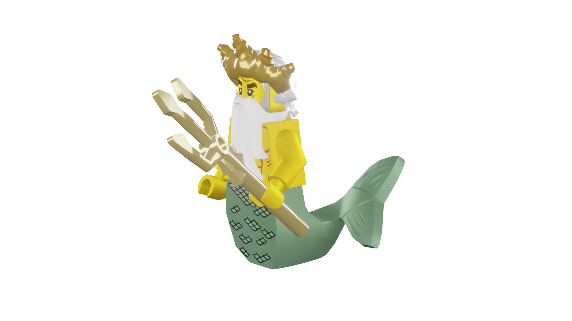 3D print minifigure - 8831-5 Ocean King 3D print model_42