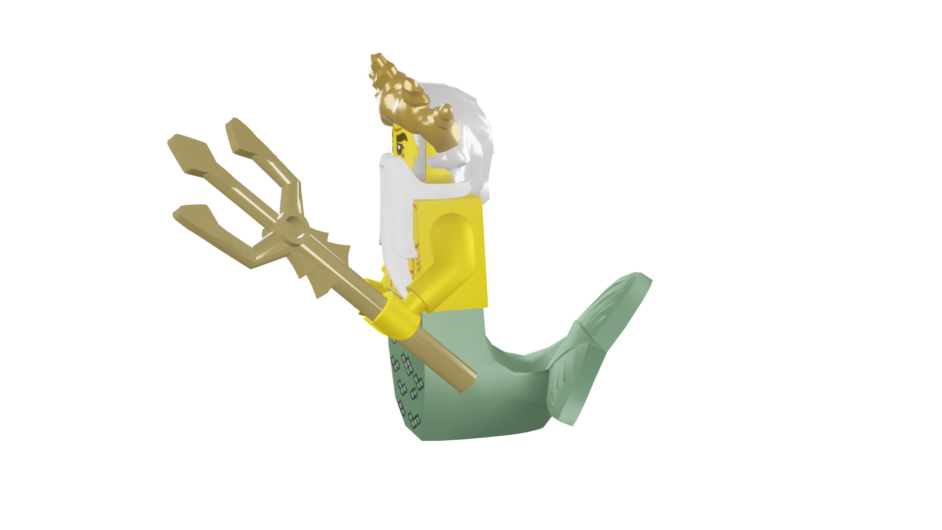 3D print minifigure - 8831-5 Ocean King 3D print model_39