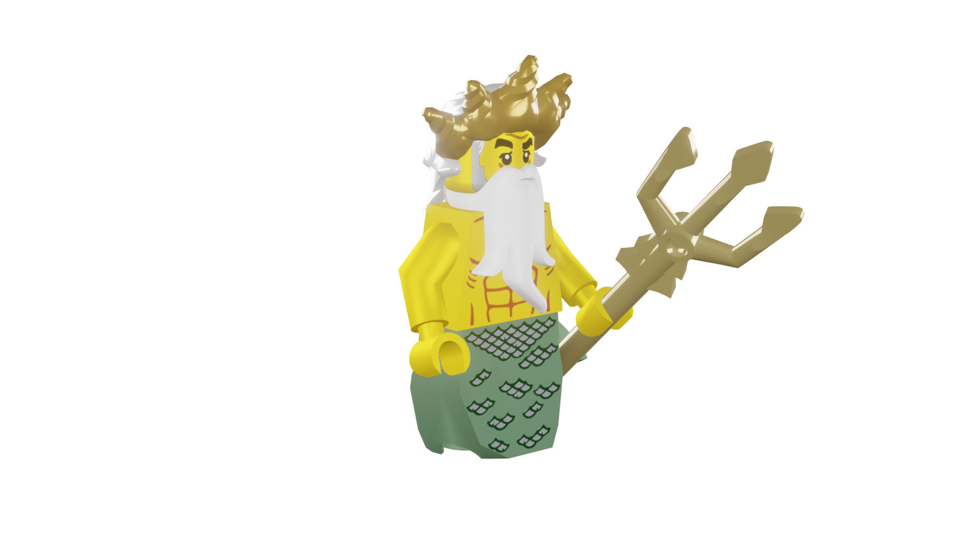 3D print minifigure - 8831-5 Ocean King 3D print model_9
