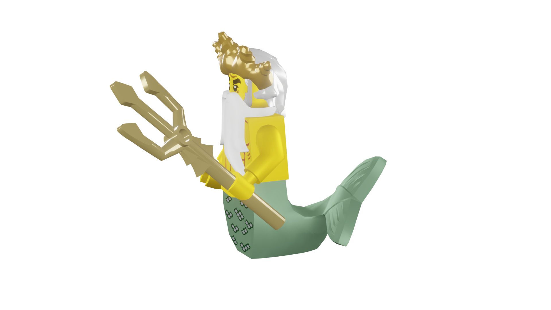 3D print minifigure - 8831-5 Ocean King 3D print model_40