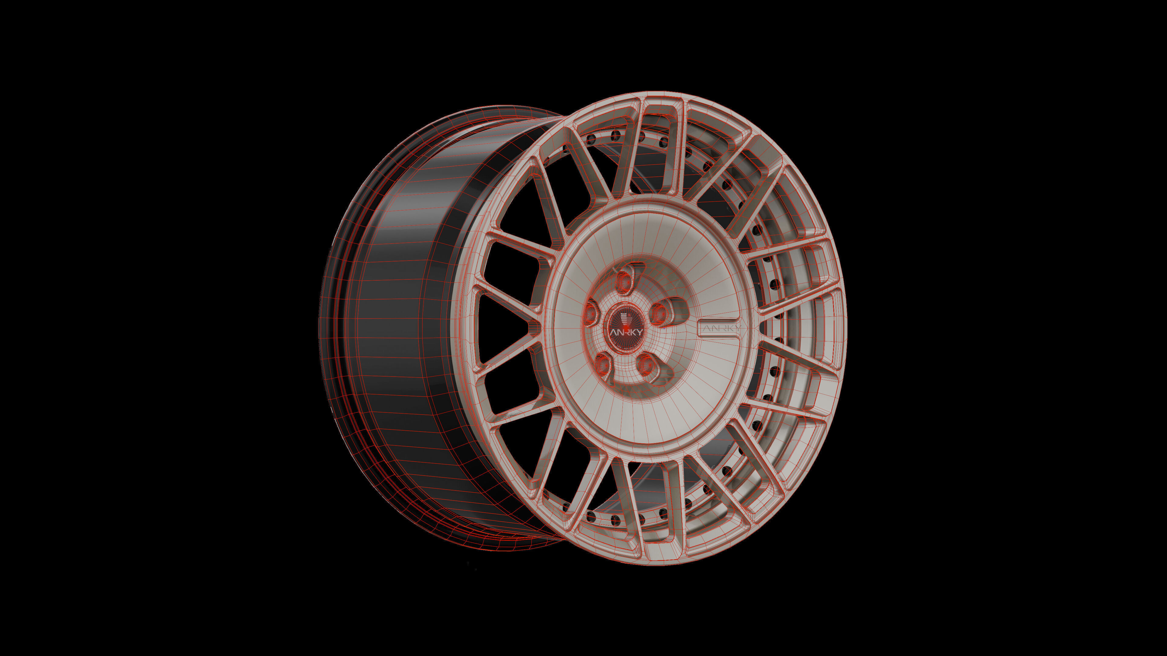 ANRKY AN20 AeroSport Wheel Low-poly 3D model_3