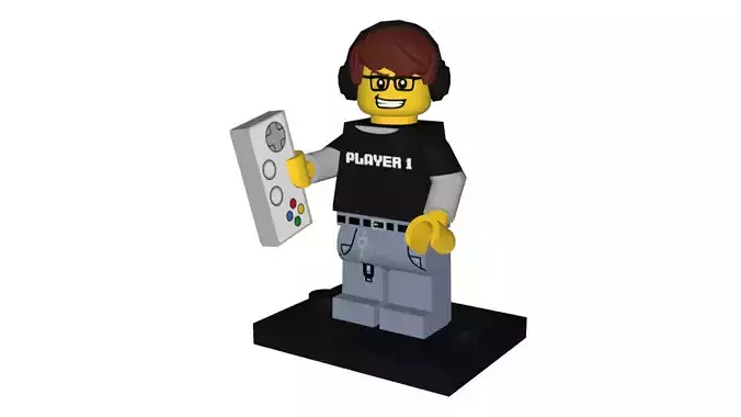 3D print minifigure - 71007-4 Video Game Guy 3D print model