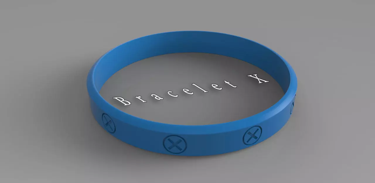 Bracelet X 3D print model