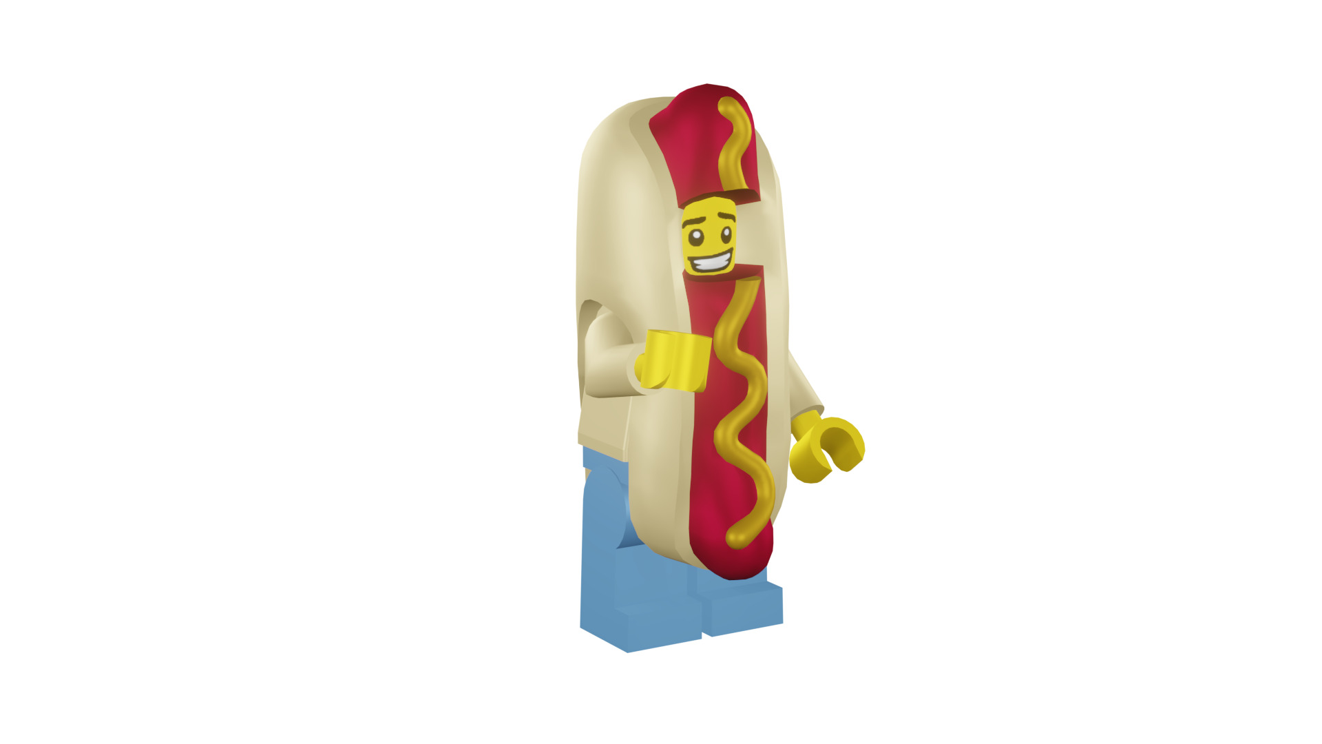 3D print minifigure - 71008-14 Hot Dog Man 3D print model_6
