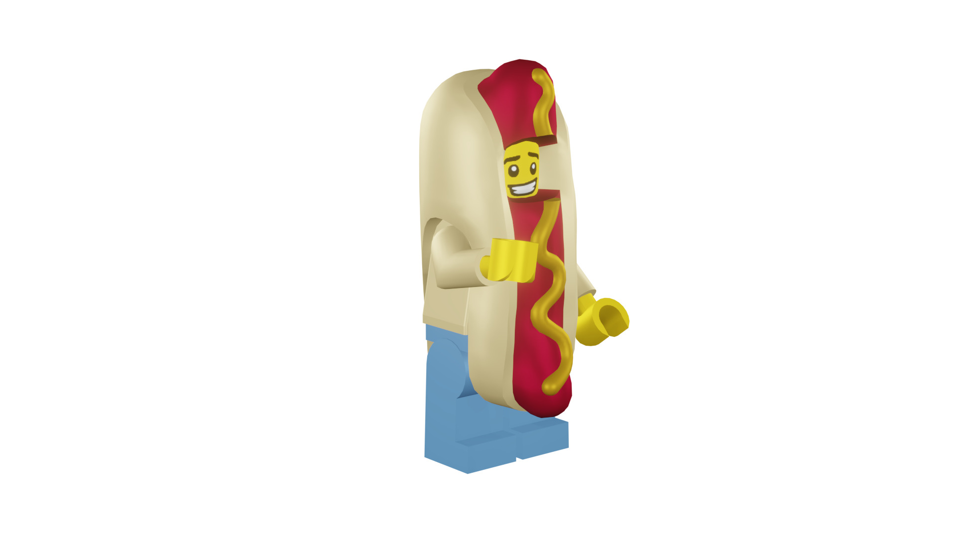 3D print minifigure - 71008-14 Hot Dog Man 3D print model_7