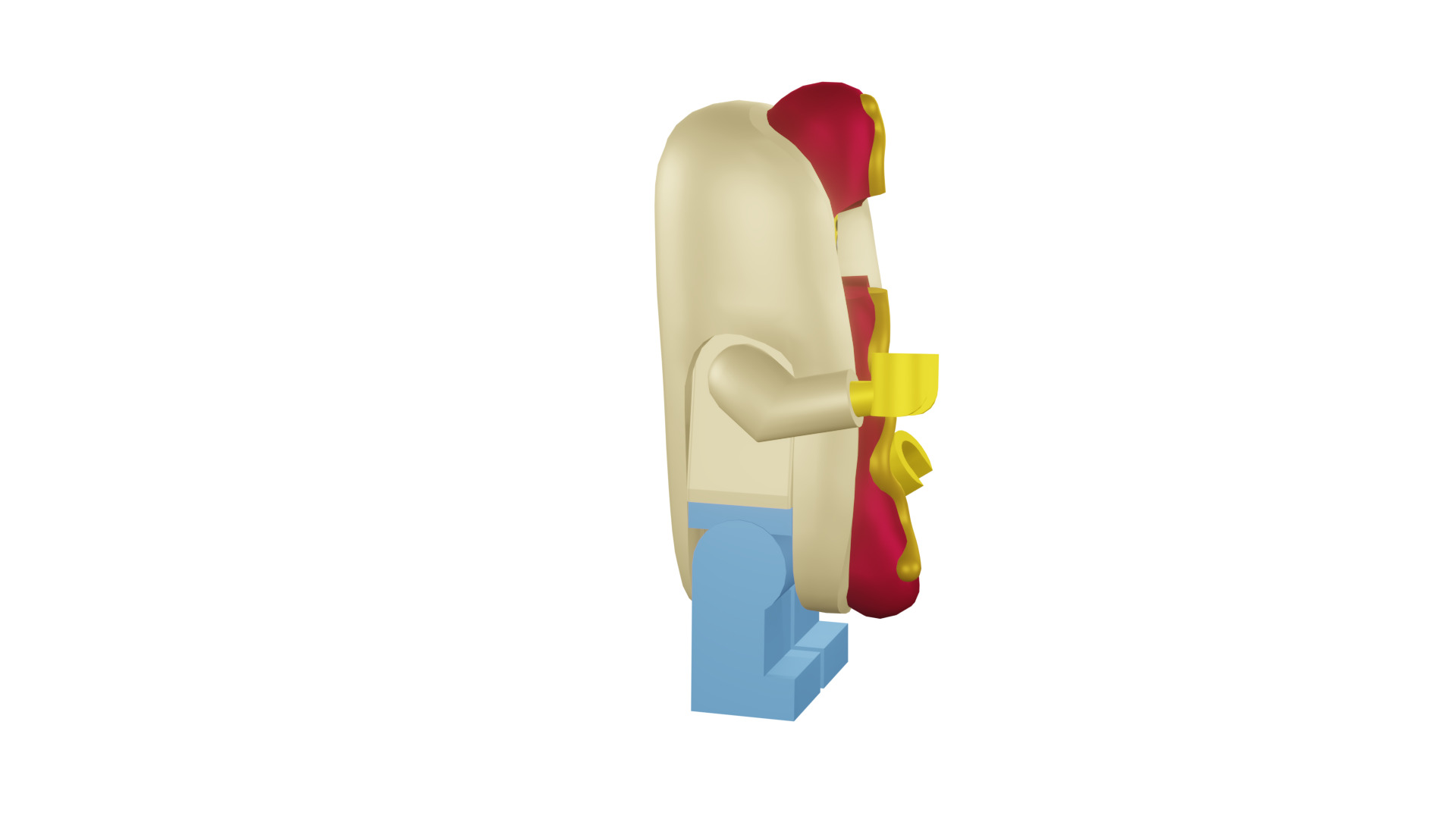 3D print minifigure - 71008-14 Hot Dog Man 3D print model_11