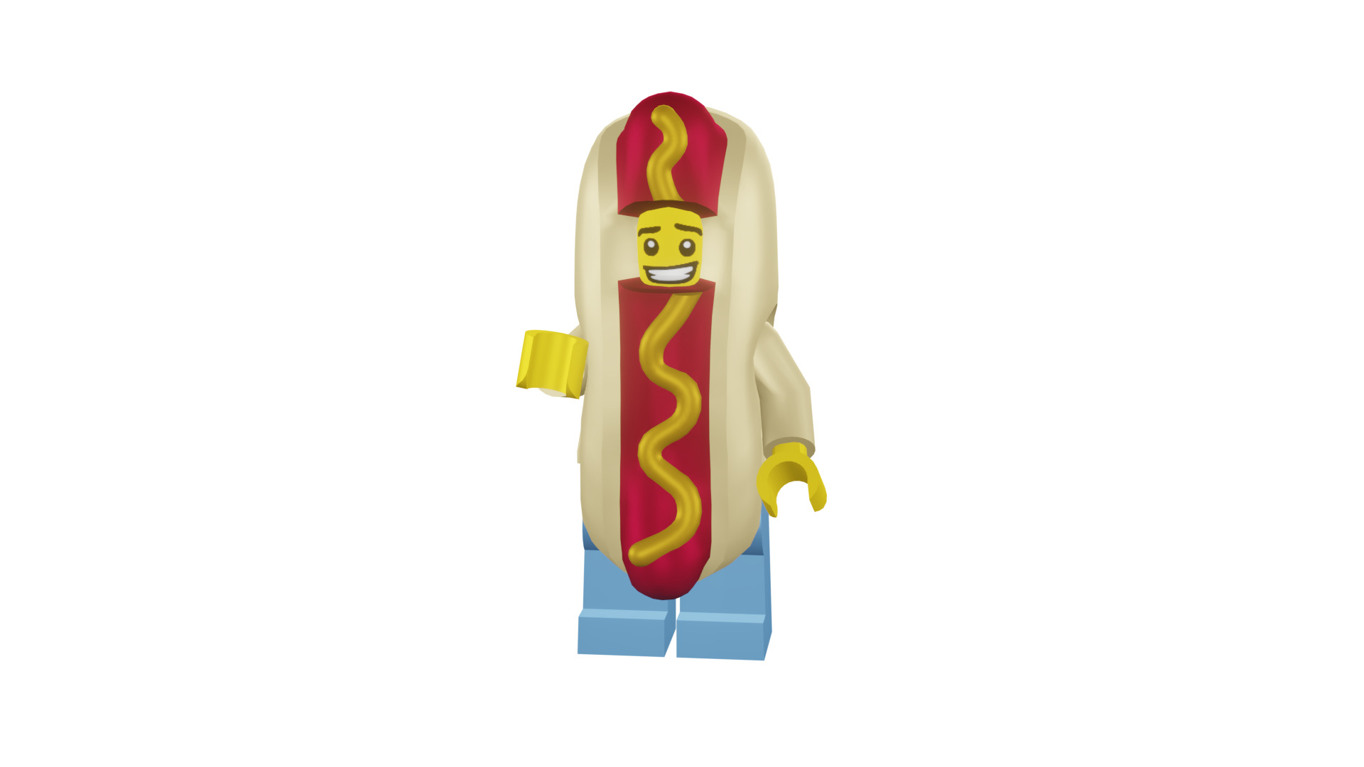 3D print minifigure - 71008-14 Hot Dog Man 3D print model_45