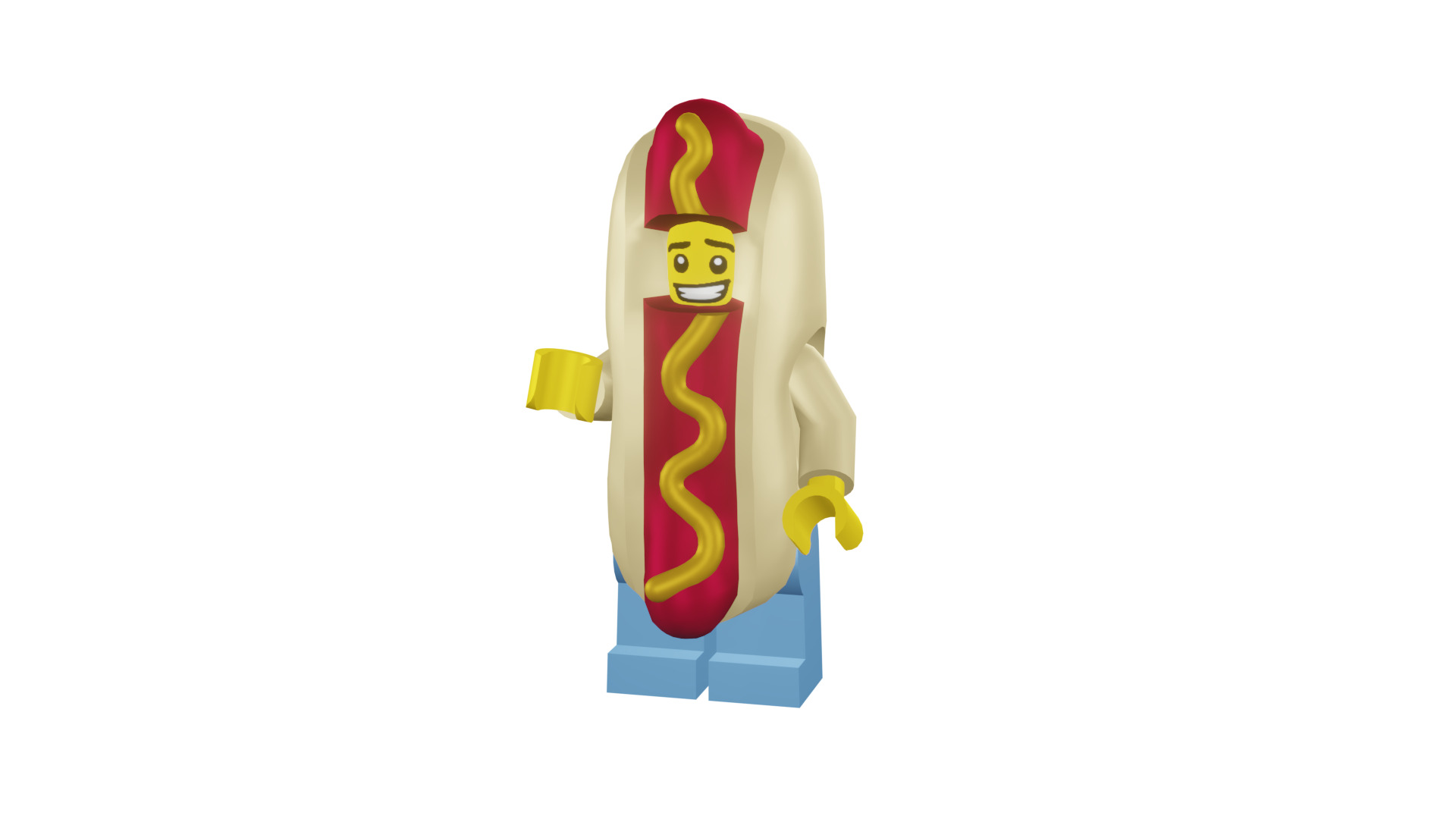 3D print minifigure - 71008-14 Hot Dog Man 3D print model_44
