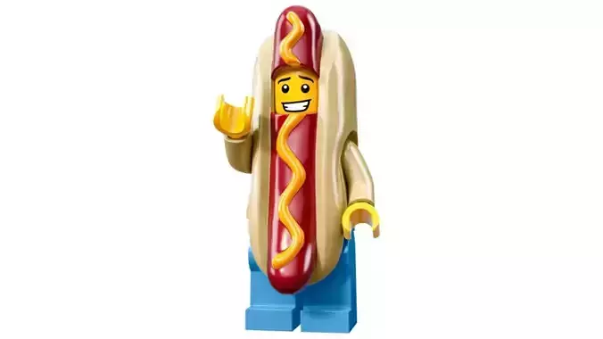 3D print minifigure - 71008-14 Hot Dog Man 3D print model