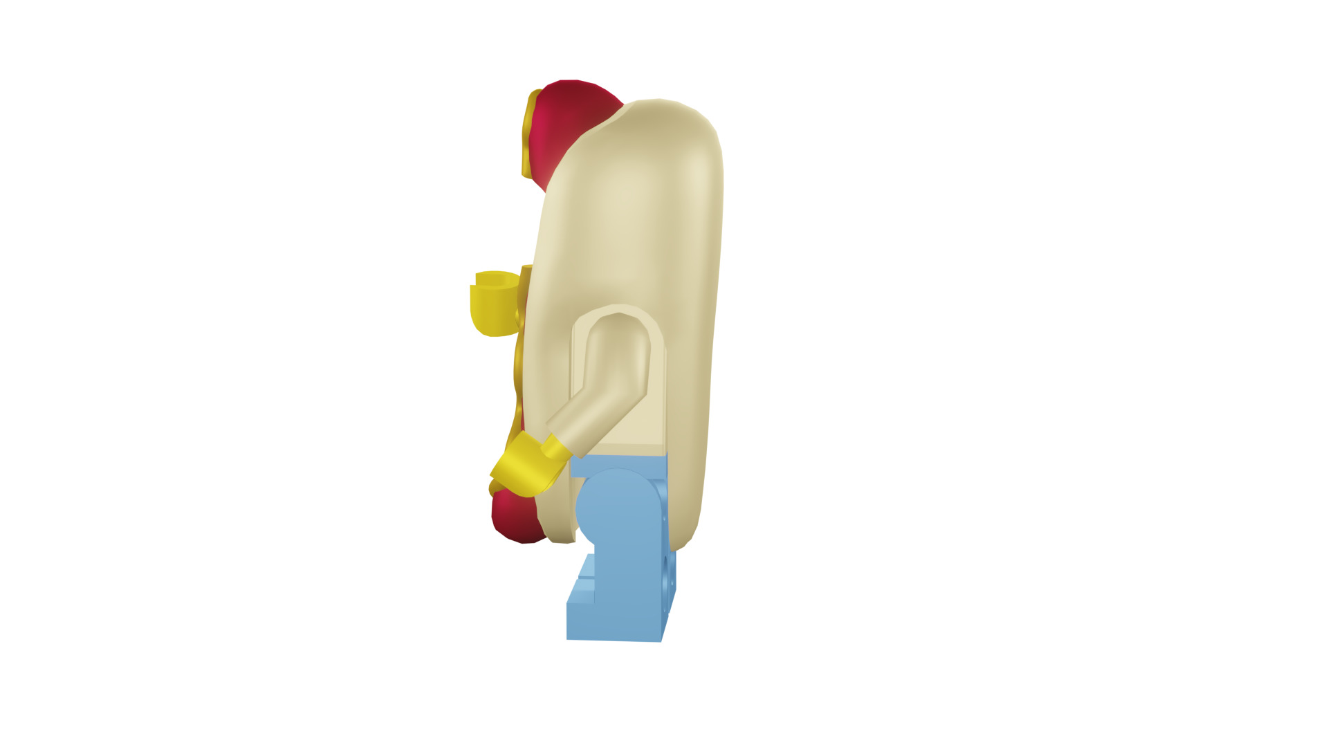 3D print minifigure - 71008-14 Hot Dog Man 3D print model_34