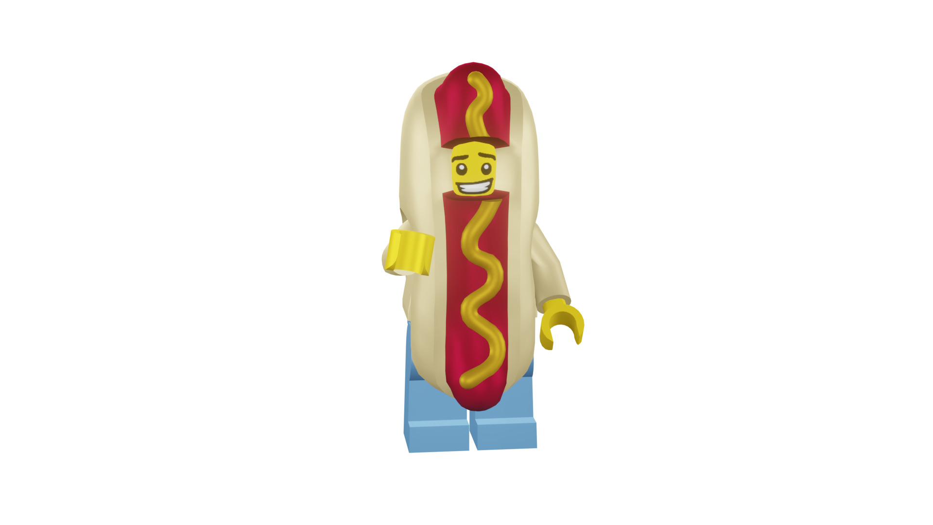3D print minifigure - 71008-14 Hot Dog Man 3D print model_3