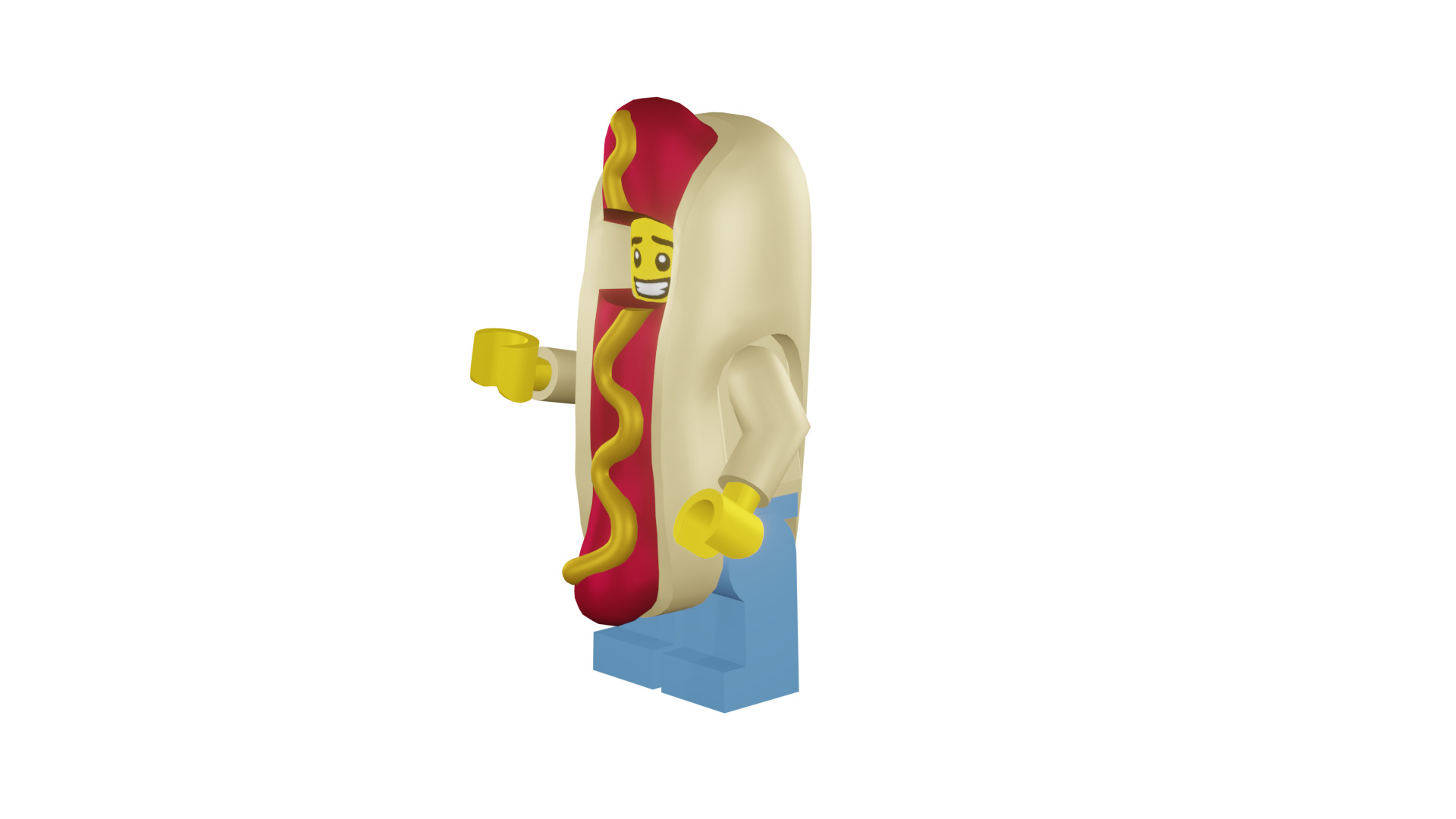 3D print minifigure - 71008-14 Hot Dog Man 3D print model_40