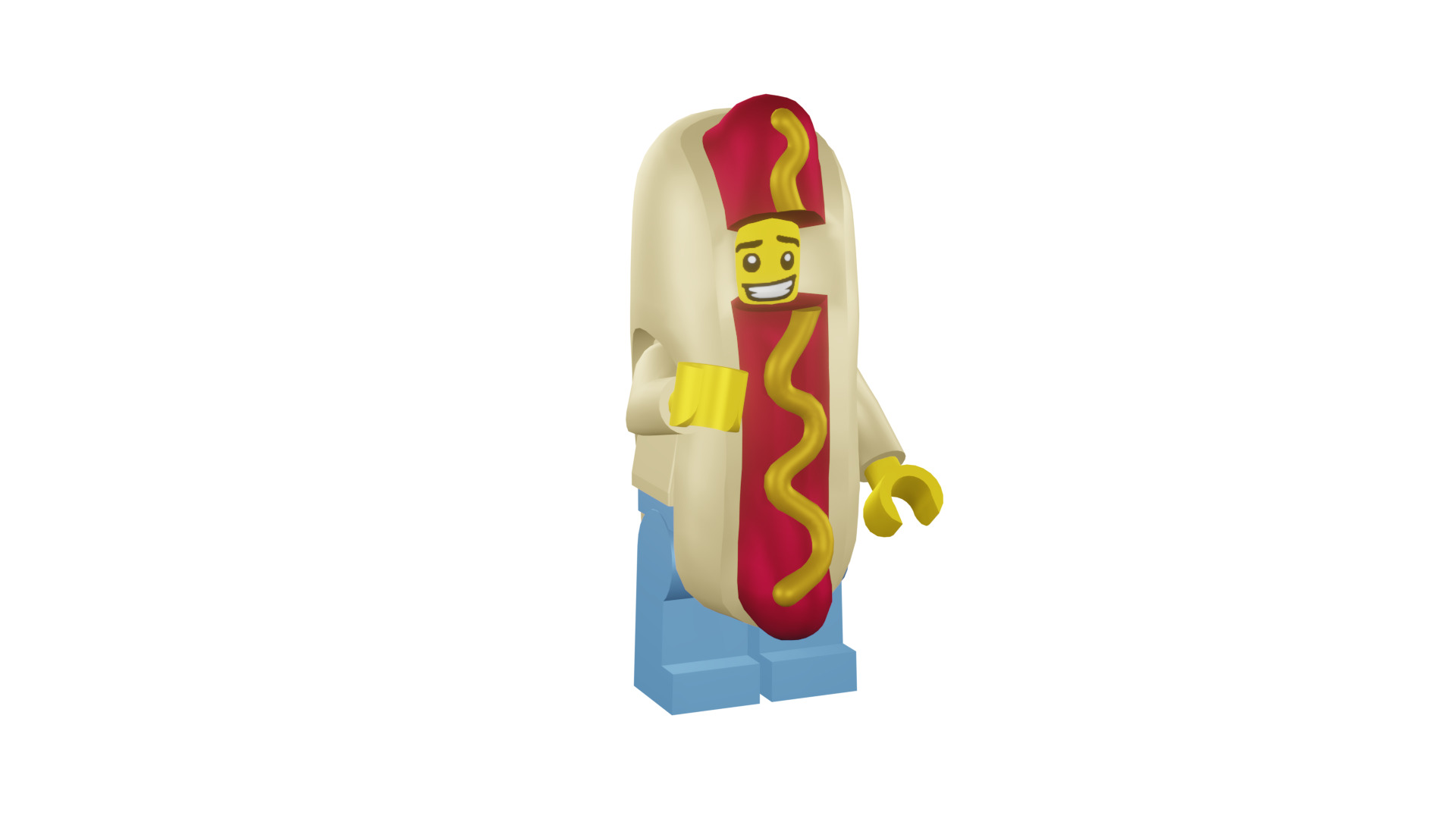 3D print minifigure - 71008-14 Hot Dog Man 3D print model_5