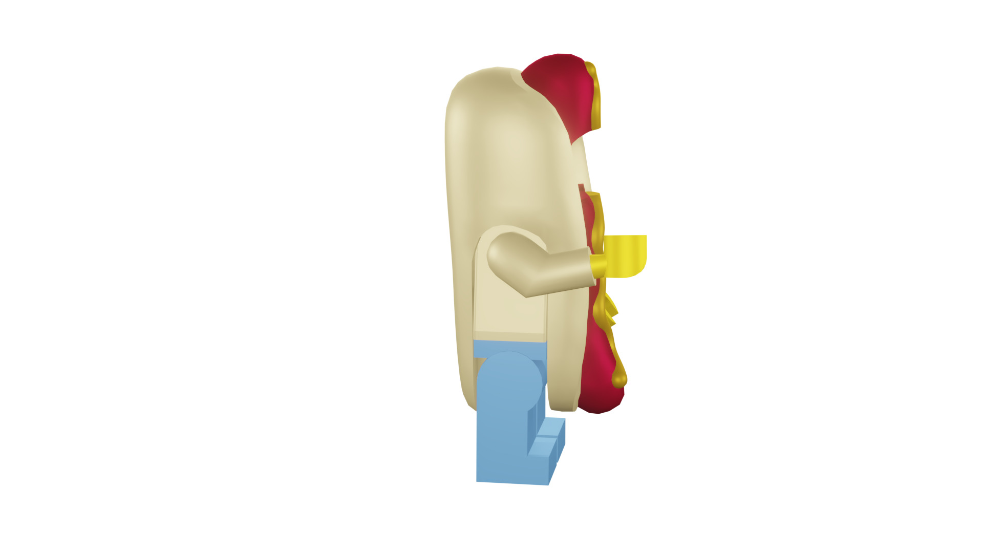 3D print minifigure - 71008-14 Hot Dog Man 3D print model_12