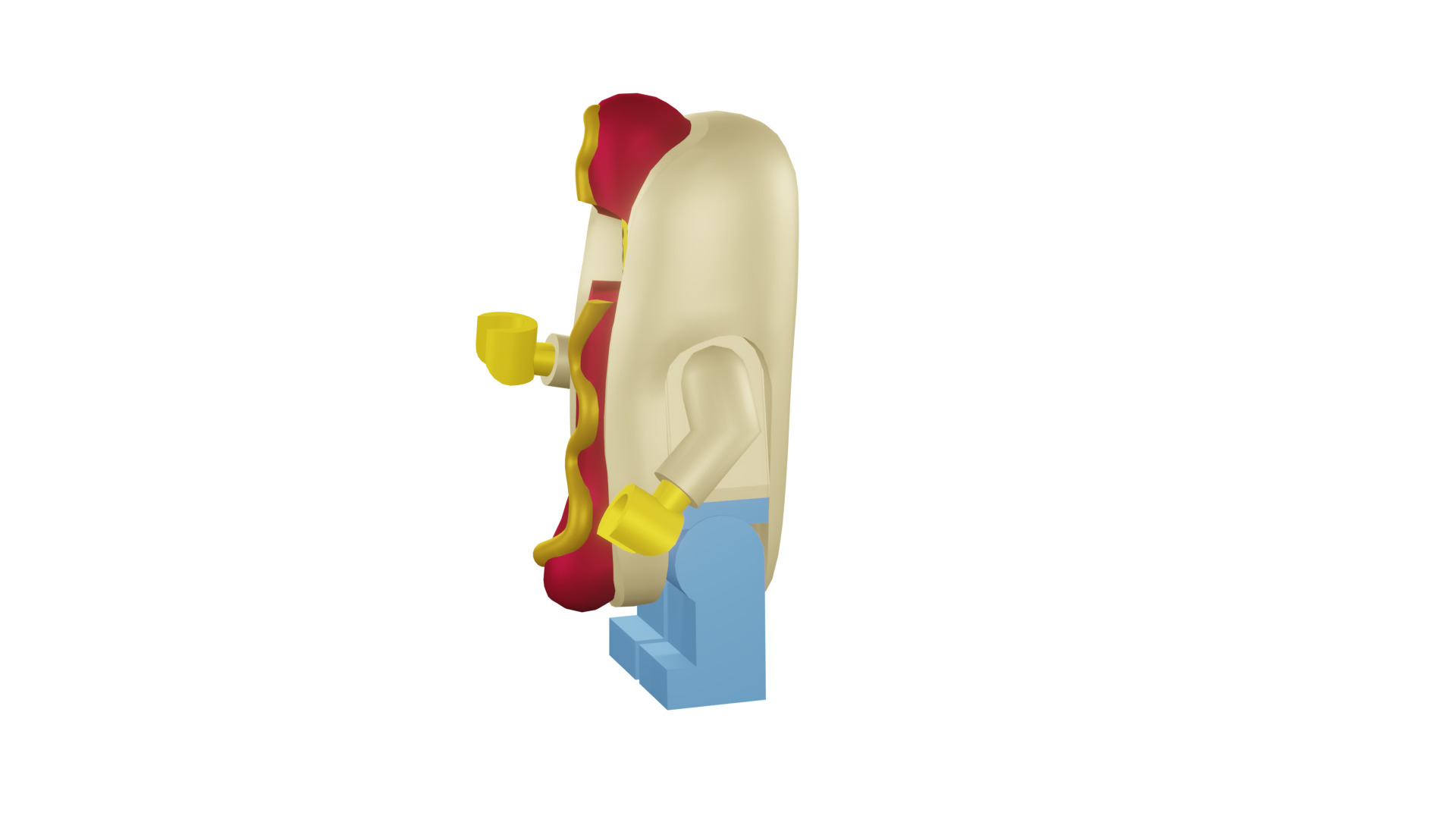 3D print minifigure - 71008-14 Hot Dog Man 3D print model_37