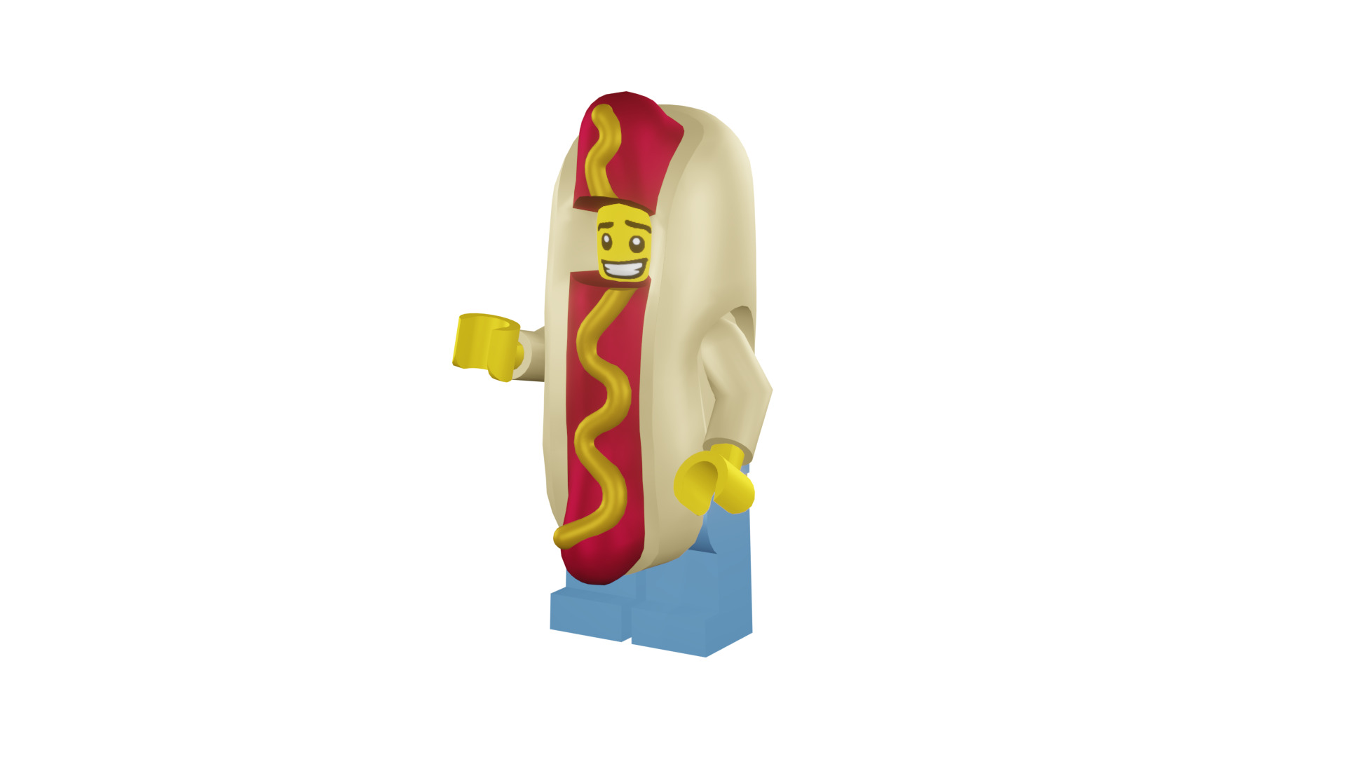 3D print minifigure - 71008-14 Hot Dog Man 3D print model_42