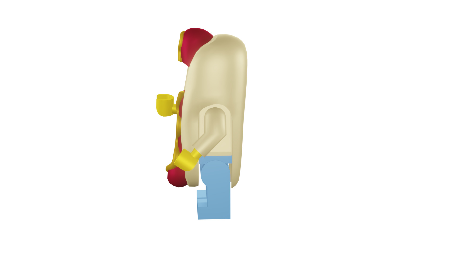3D print minifigure - 71008-14 Hot Dog Man 3D print model_35