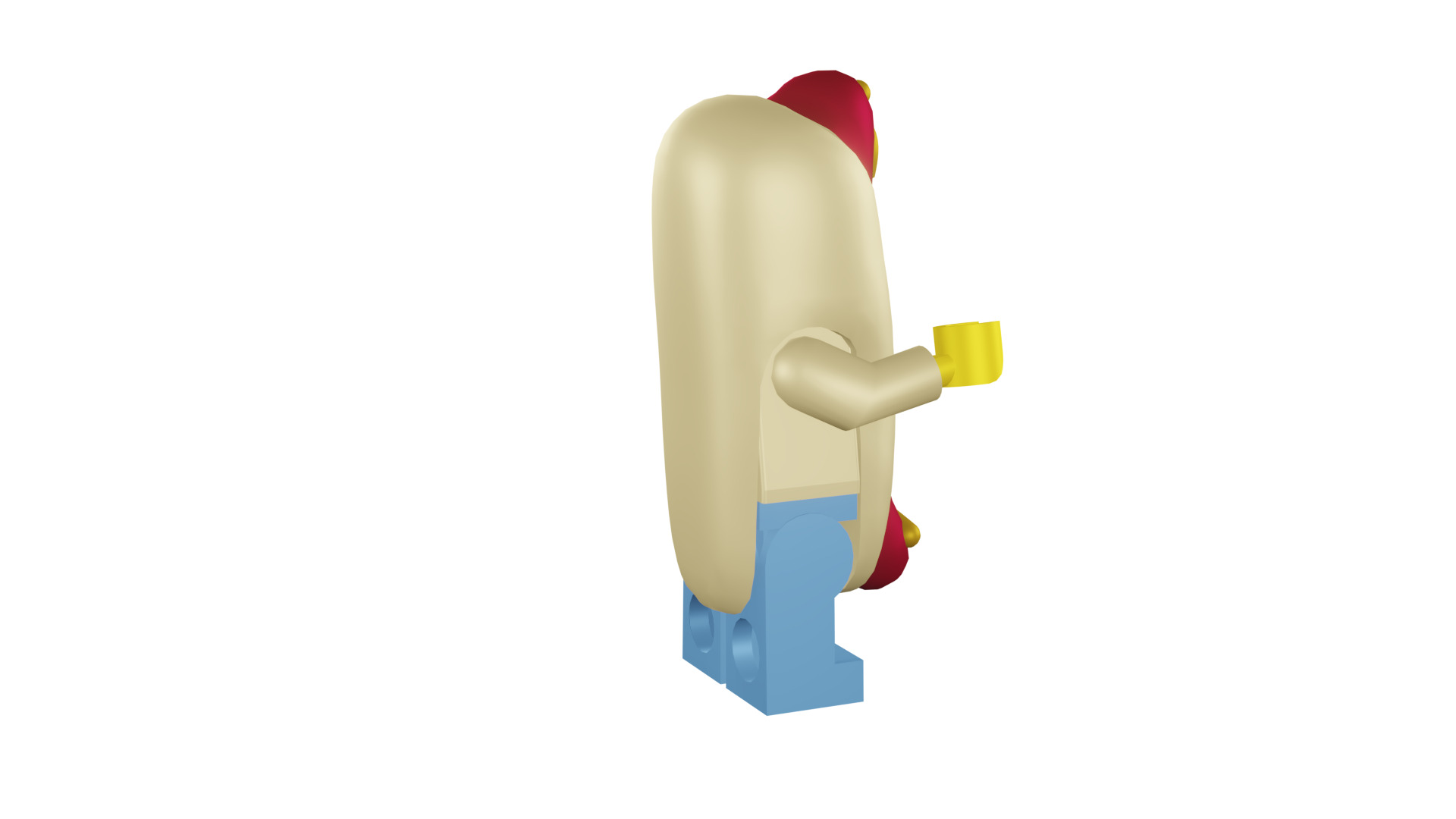3D print minifigure - 71008-14 Hot Dog Man 3D print model_16