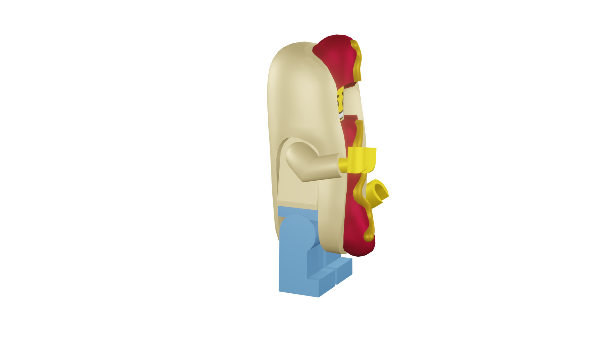 3D print minifigure - 71008-14 Hot Dog Man 3D print model_10