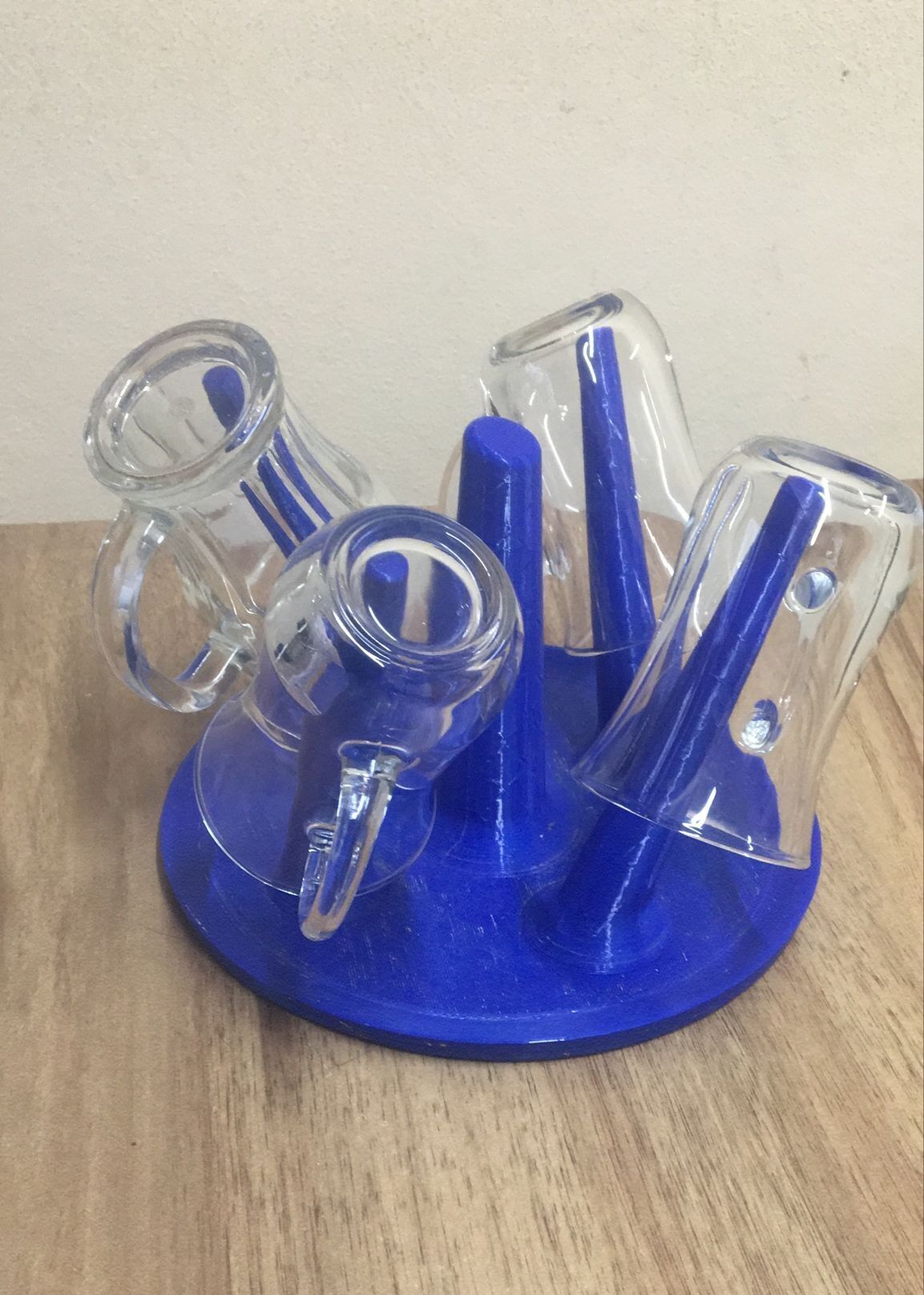 Circular Cup Drying Rack 3D Printable 199mm x 128mm 3D print model_5