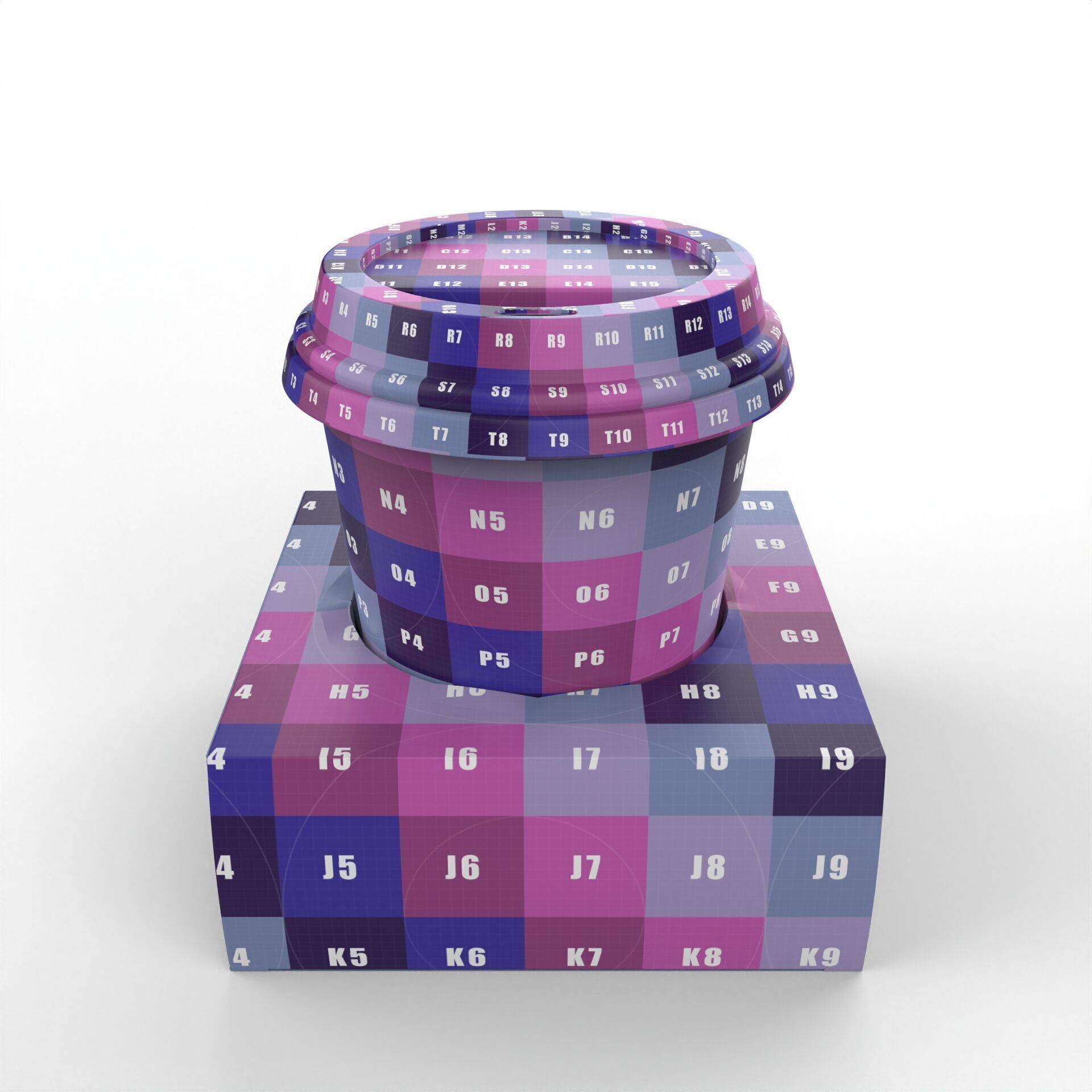 One Coffee Cup with Kraft Paper Holder Texture_7