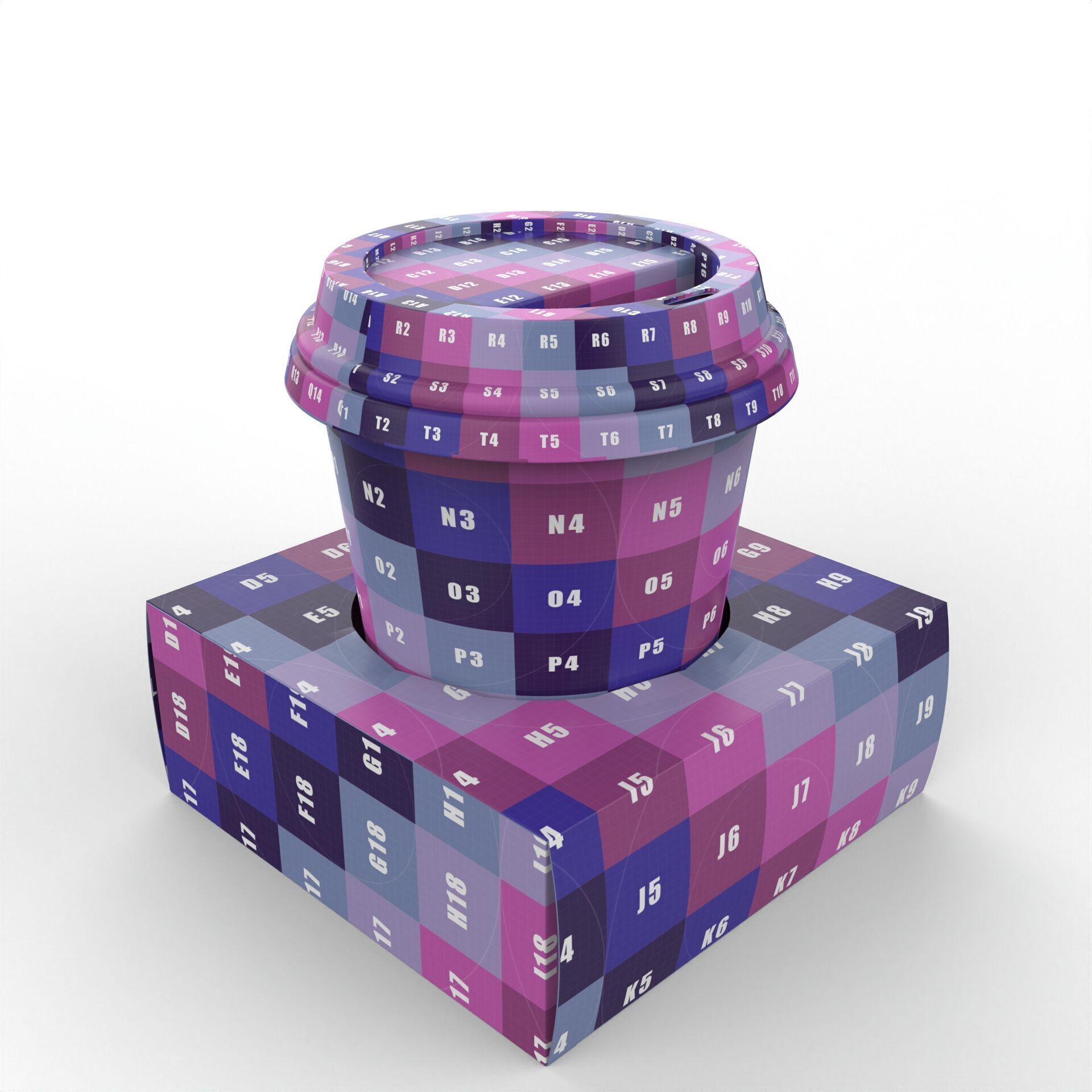 One Coffee Cup with Kraft Paper Holder Texture_6