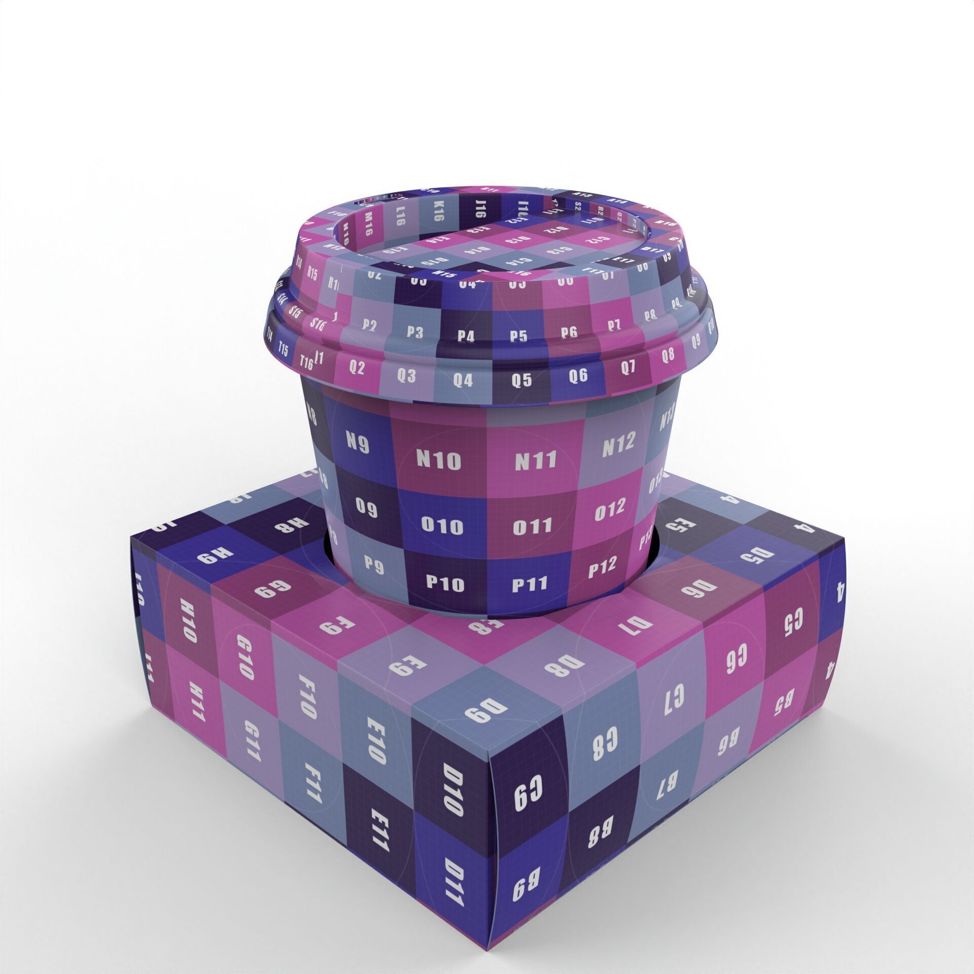 One Coffee Cup with Kraft Paper Holder Texture_8