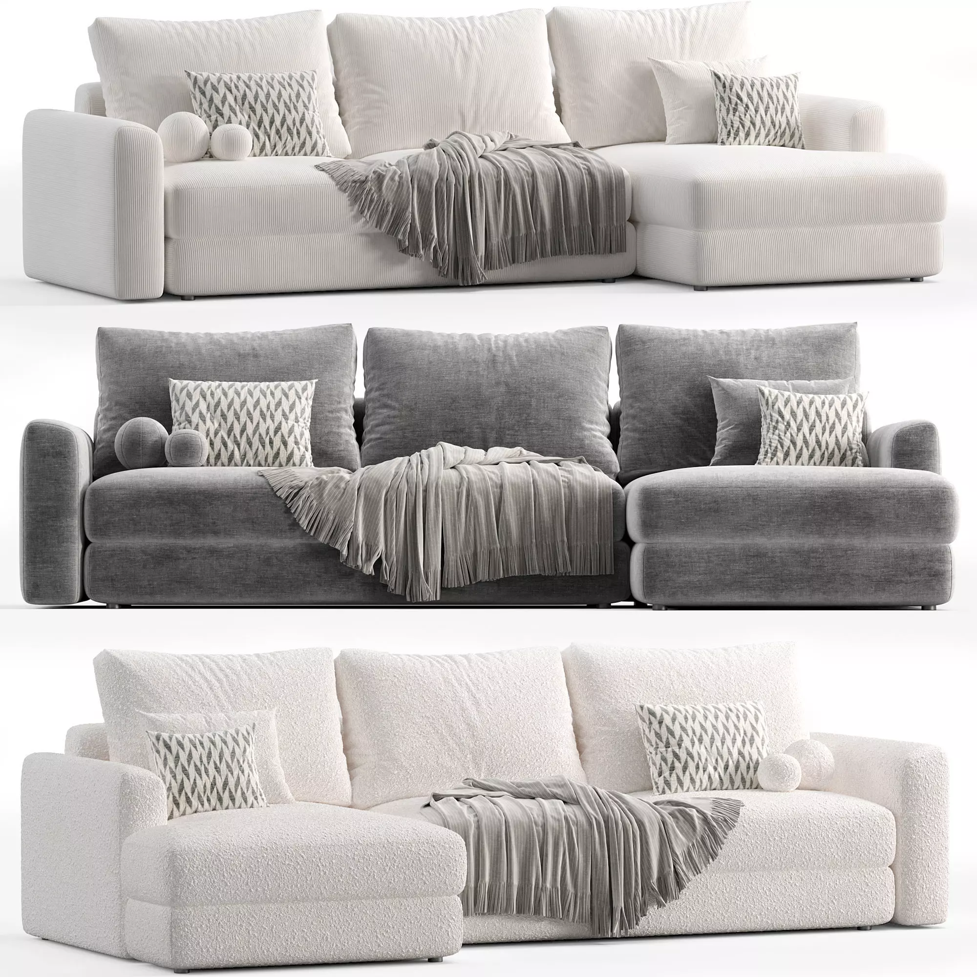 SHERLOCK SOFA Low-poly 3D model_0