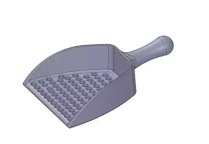Cat litter scoop 3D print model