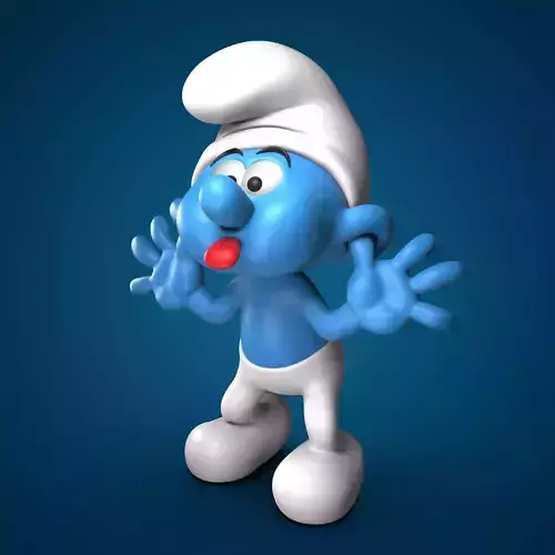 Mocking smurf 3D print model 3D print model