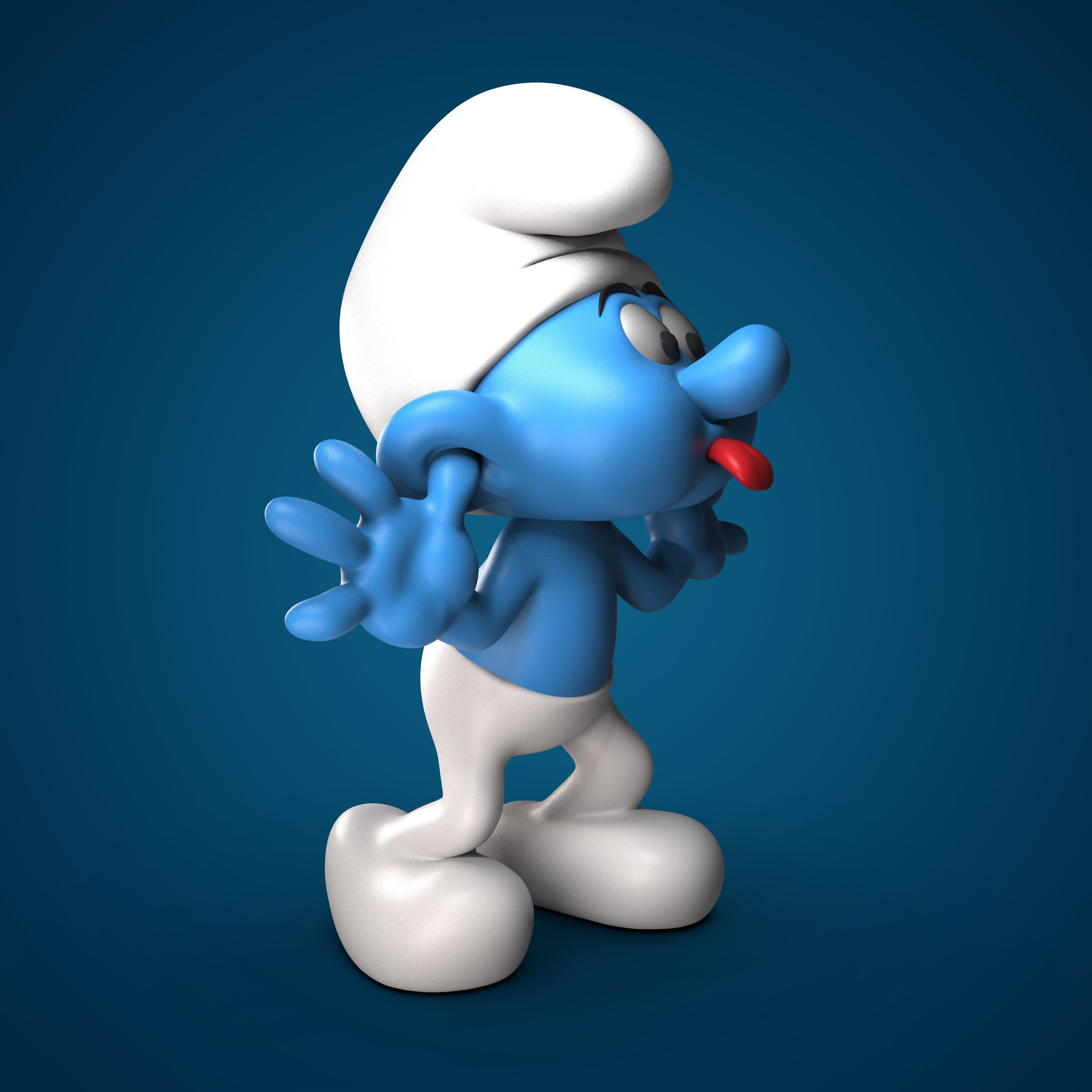 Mocking smurf 3D print model 3D print model_1